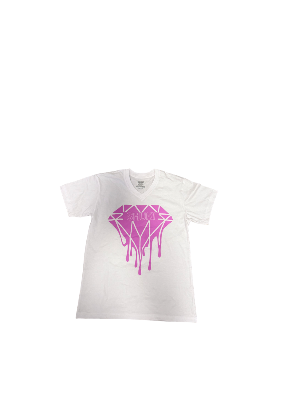 Shuki Diamond V-Neck T-Shirt - Purple